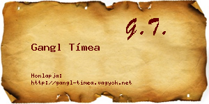 Gangl Tímea névjegykártya