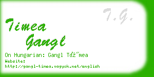 timea gangl business card